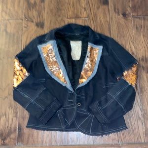 DA-NANG Deconstructed Surplus Military Sequin Blazer